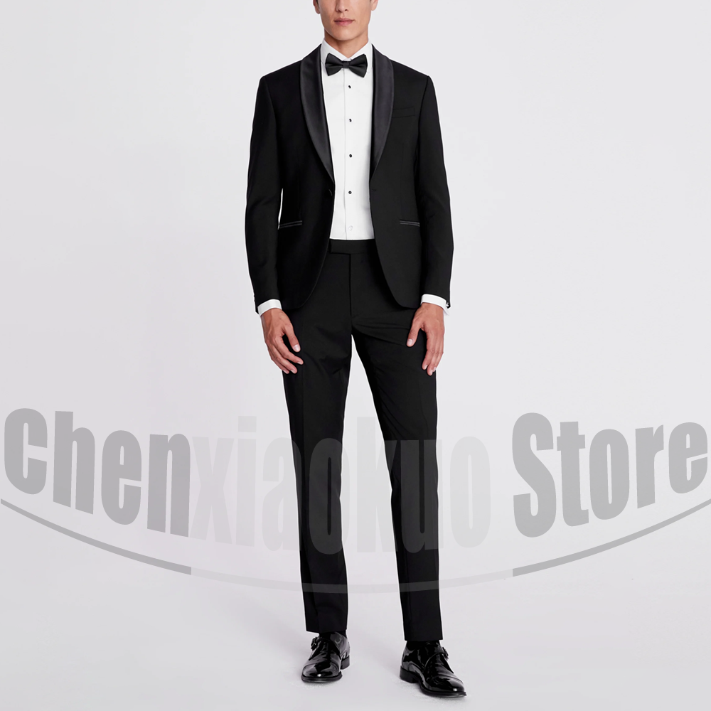 Men Formal Wear With Blazer - Black Men Suits 2 Piece Fashion