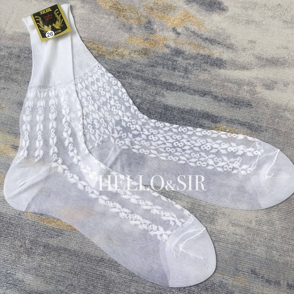 2025 Men Socks Retro Jacquard  - Men Formal Wear 2025 avaliação e preço