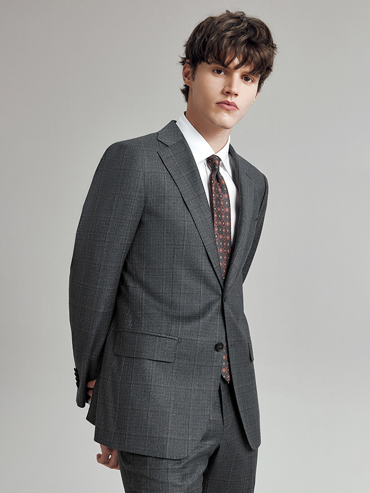 100% Wool Suits For Men Slim F - Men Formal Wear With Blazer avaliação e preço