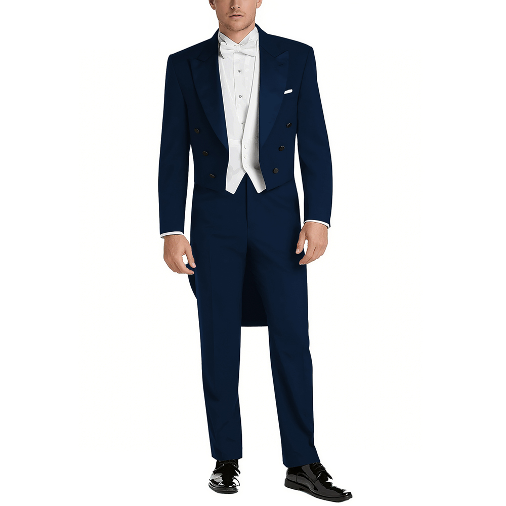 Men's Satin Peak Lapel Suit Se - Men Formal Wear With Blazer avaliação e preço