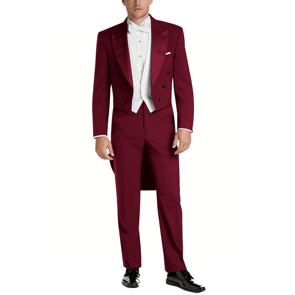 Men's Satin Peak Lapel Suit Se - Men Formal Wear With Blazer avaliação e preço