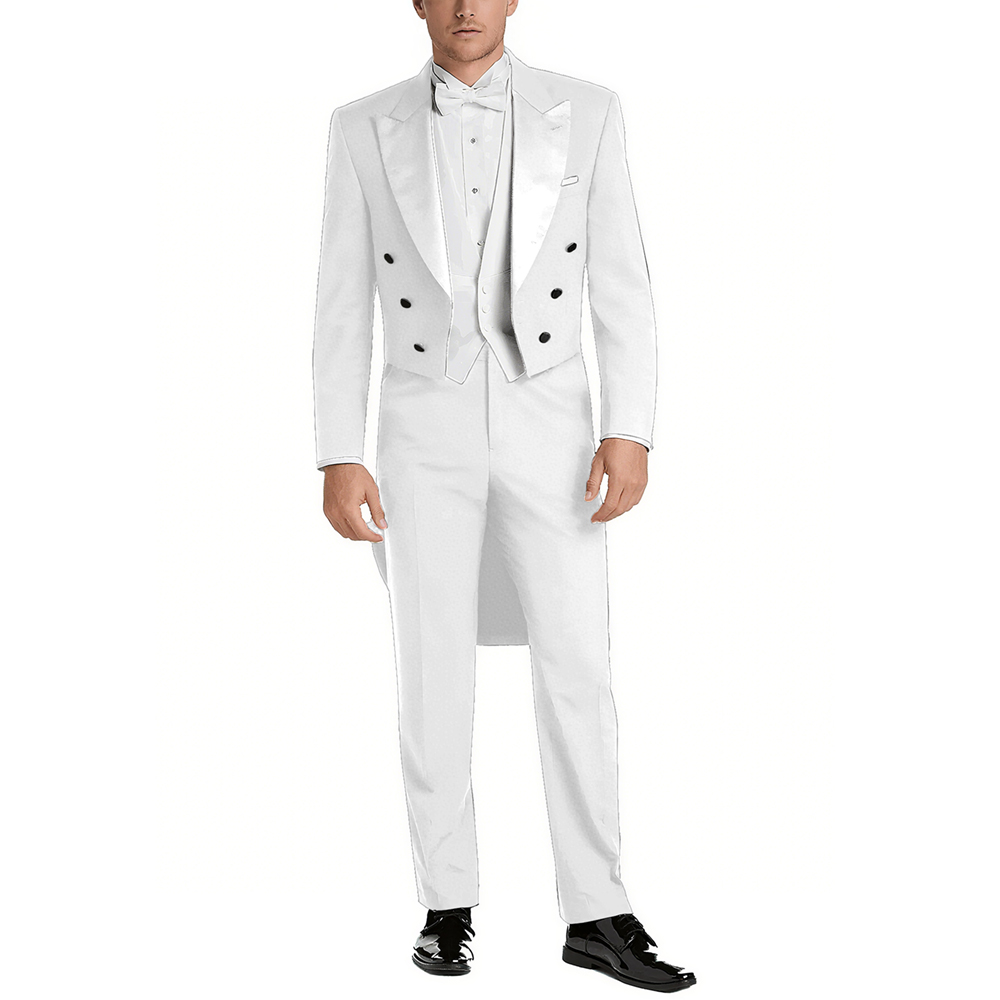 Men's Satin Peak Lapel Suit Se - Men Formal Wear With Blazer avaliação e preço