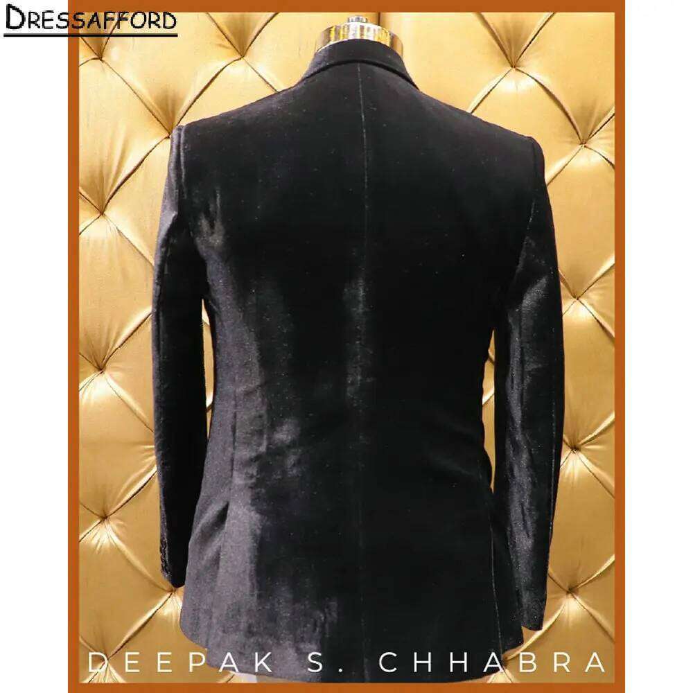 Black Velvet Formal Wedding Su - Men'S Formal Wear No Suit avaliação e preço