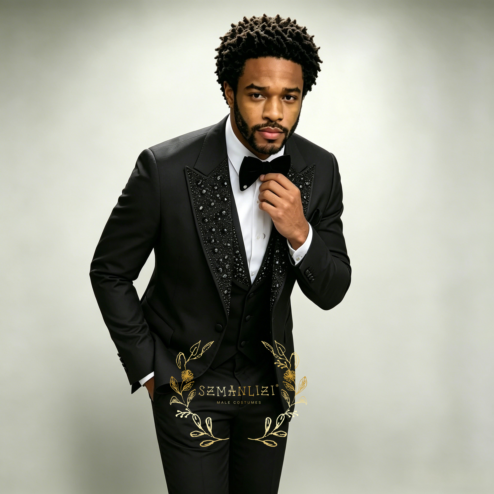Black Men Suits Luxury Stone C - Men Formal Wear With Blazer avaliação e preço