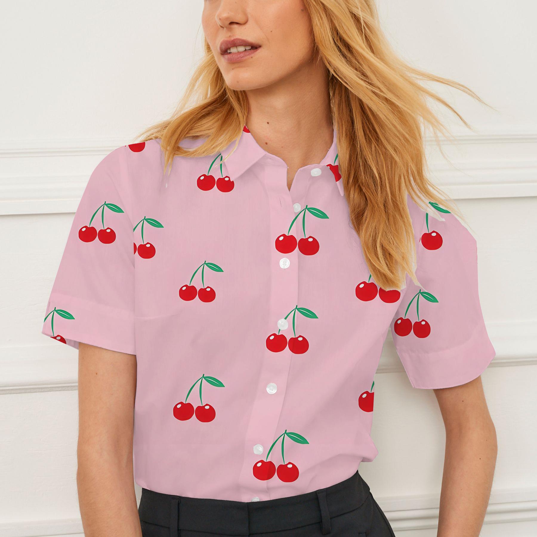Summer women's 3D Print Shirt  - Men Formal Wear Design avaliação e preço