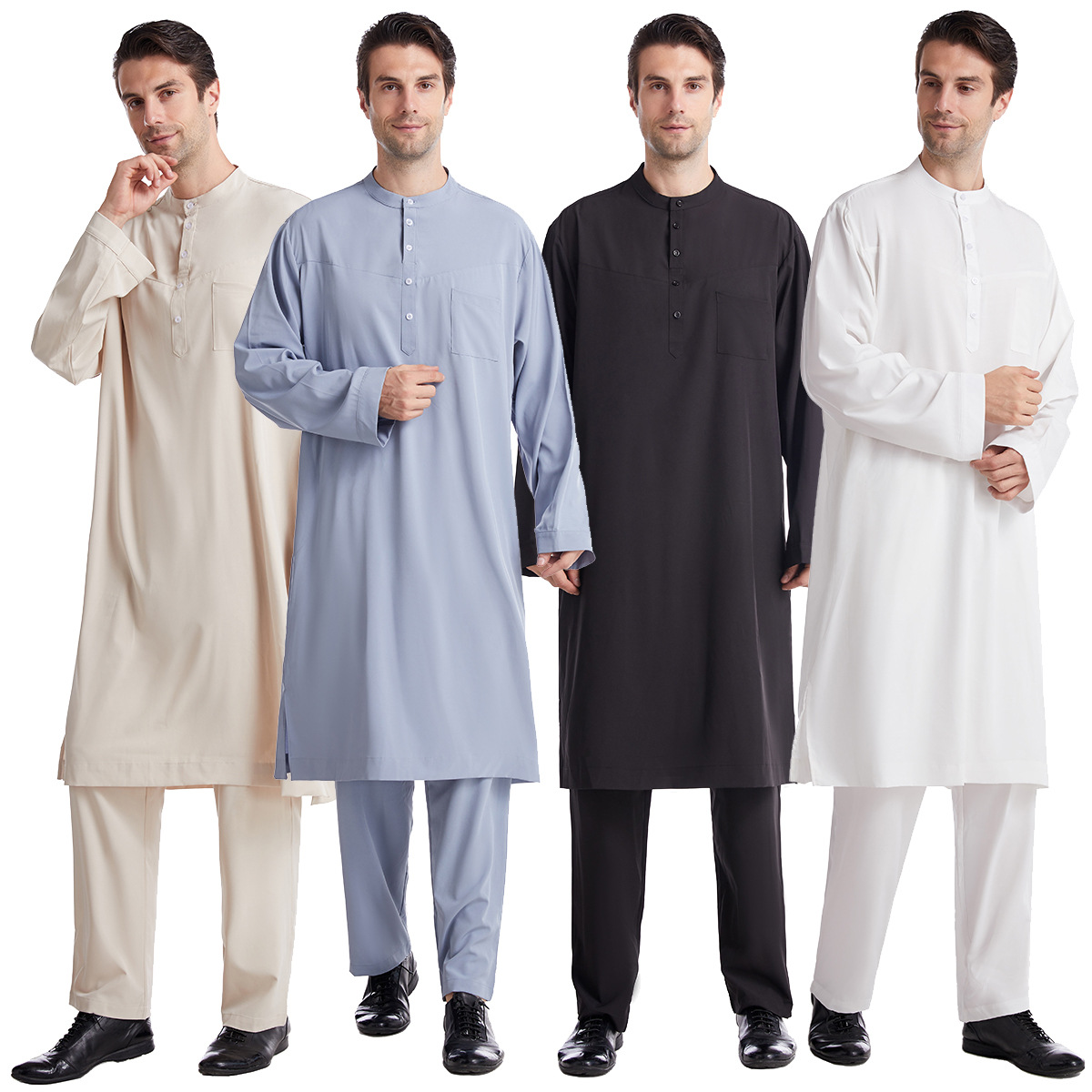 Muslim Men Jubba Thobe 2 Pice  - Men Formal Wear 2025 avaliação e preço