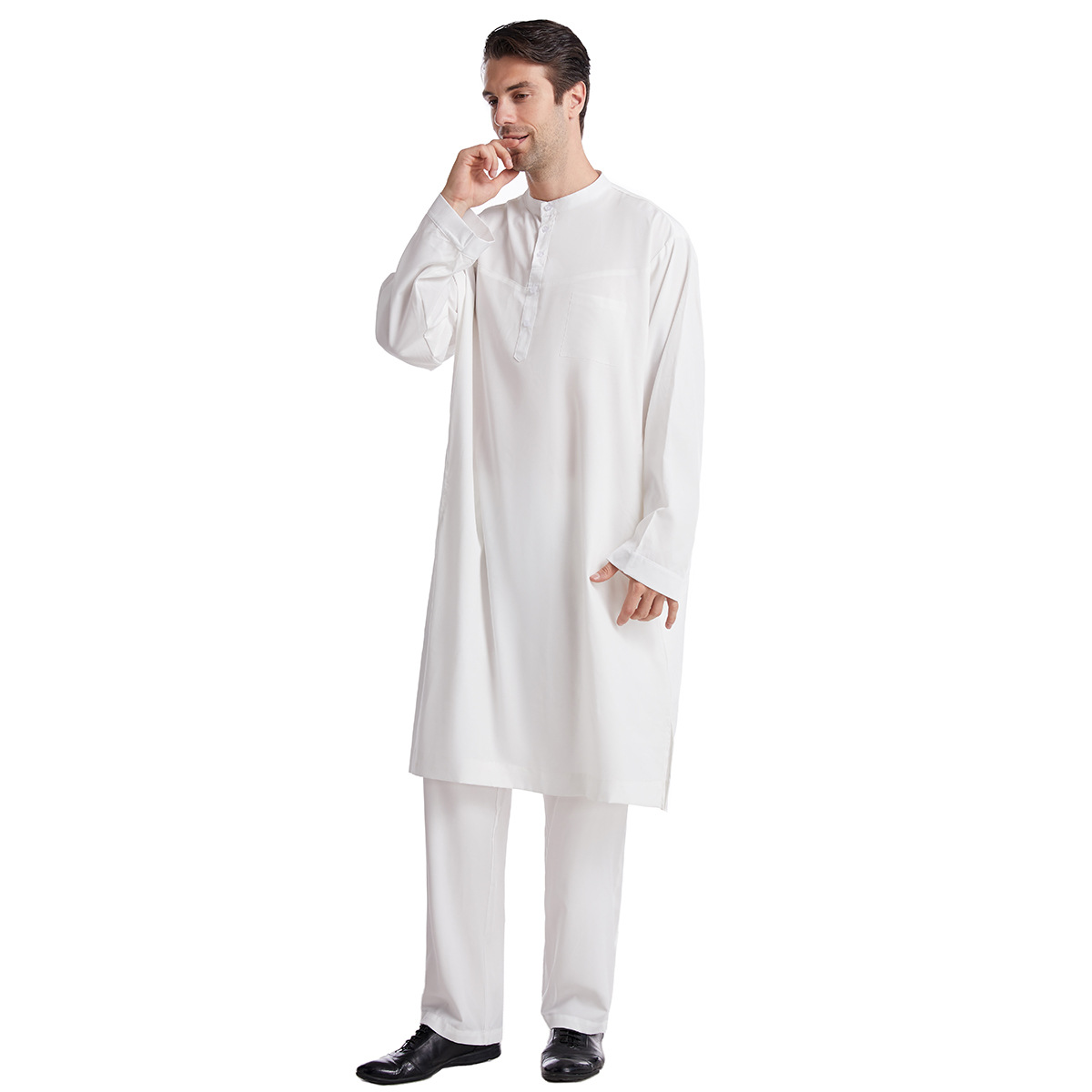 Muslim Men Jubba Thobe 2 Pice  - Men Formal Wear 2025 avaliação e preço