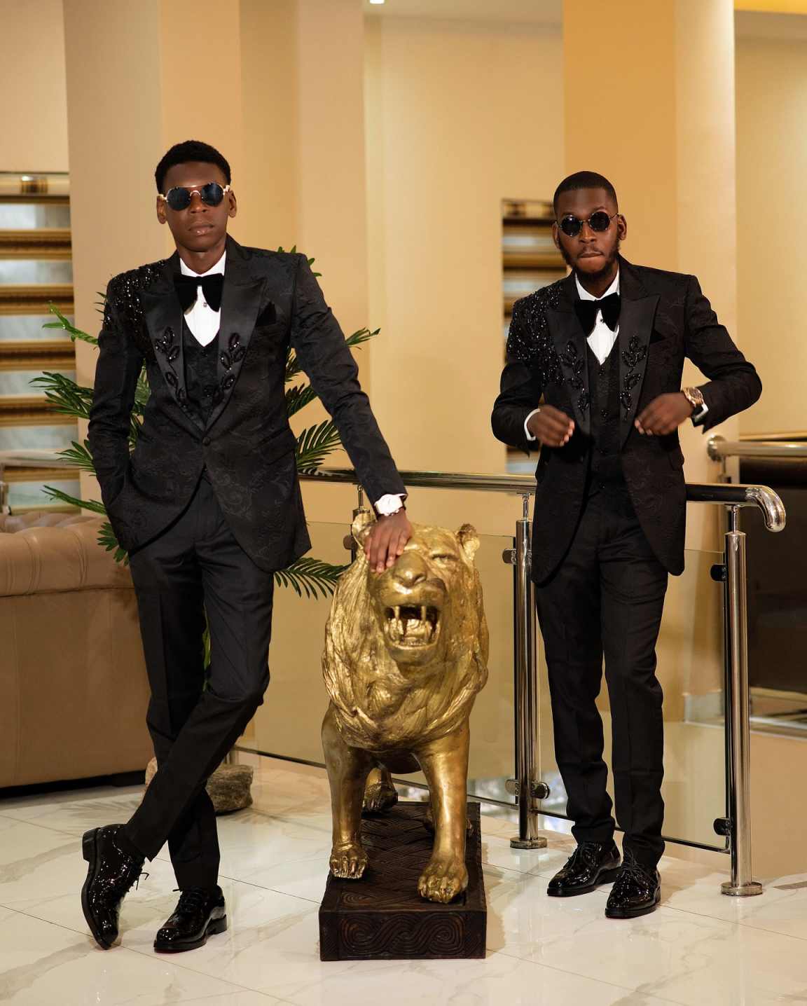 Fashion Men Suits Applique 2-p - Men Formal Wear Design avaliação e preço