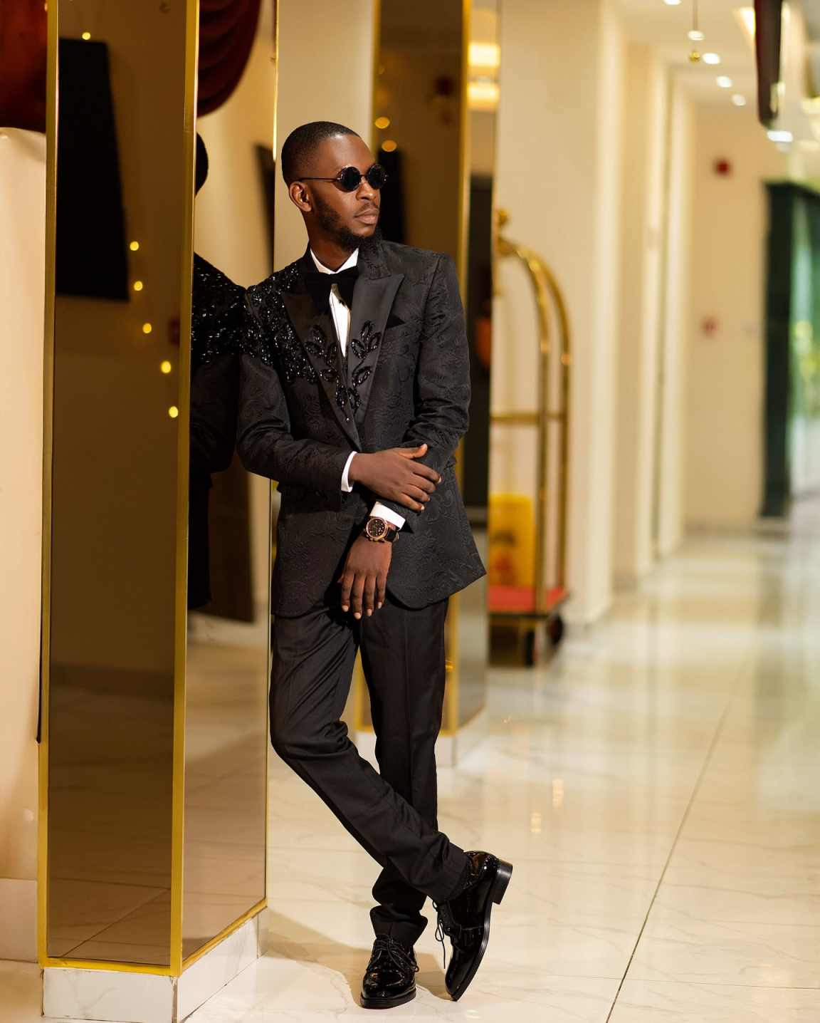 Fashion Men Suits Applique 2-p - Men Formal Wear Design avaliação e preço