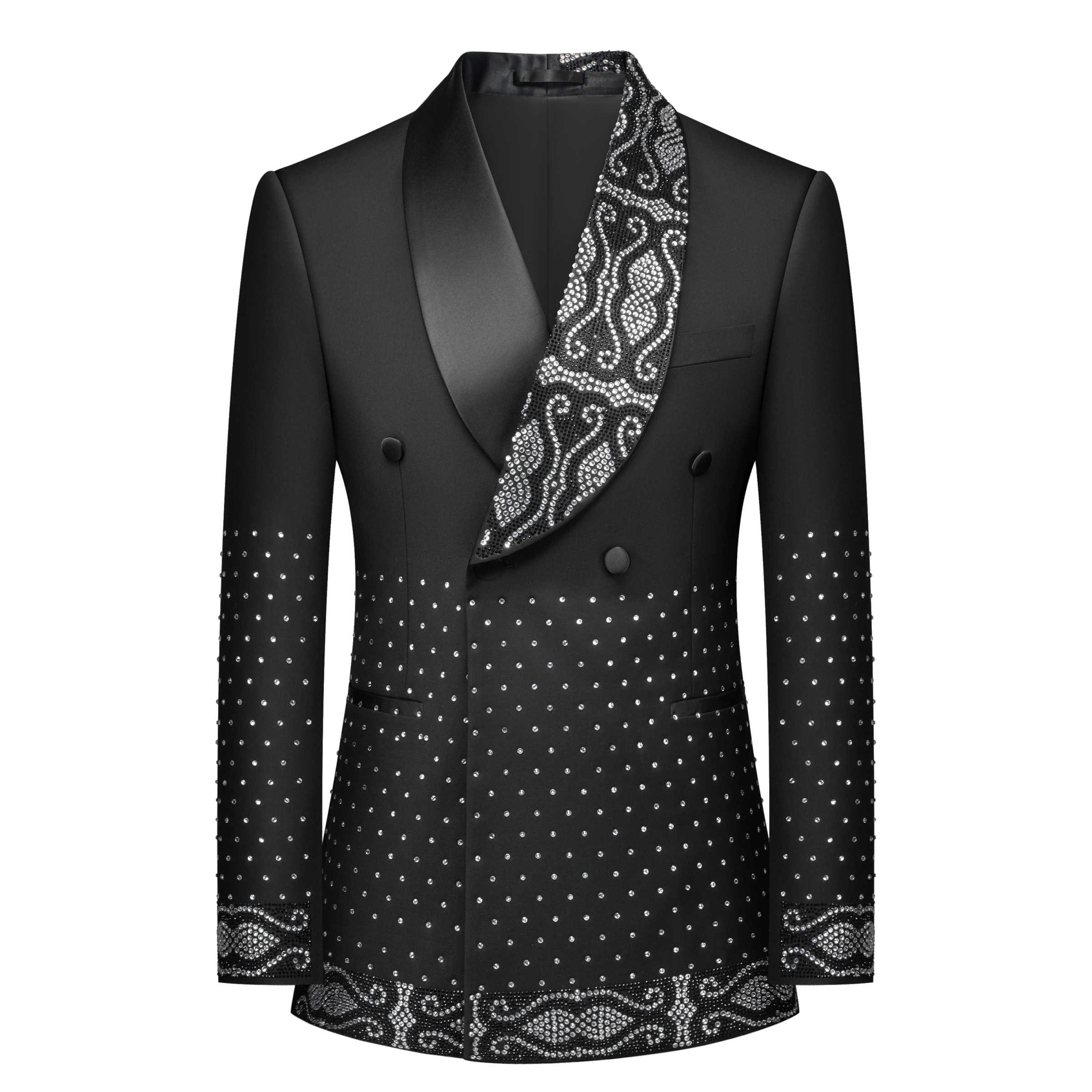 Real Picture Men Suit Crystal  - Men'S Formal Wear No Suit avaliação e preço