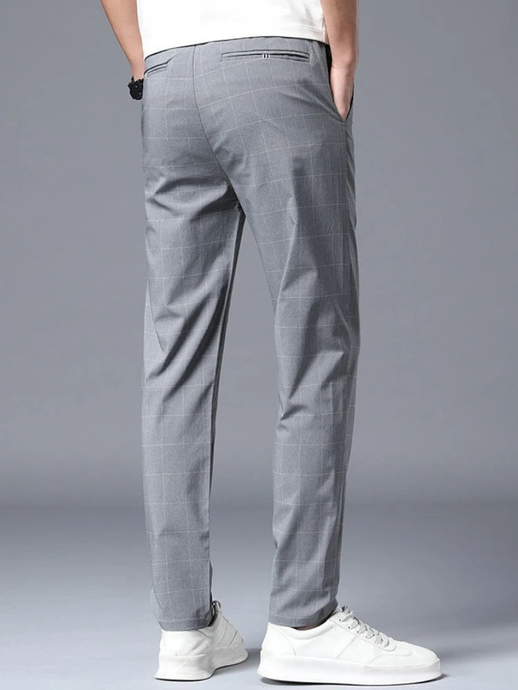Striped Male Suit Trousers Sum - Men Formal Wear 2025 avaliação e preço