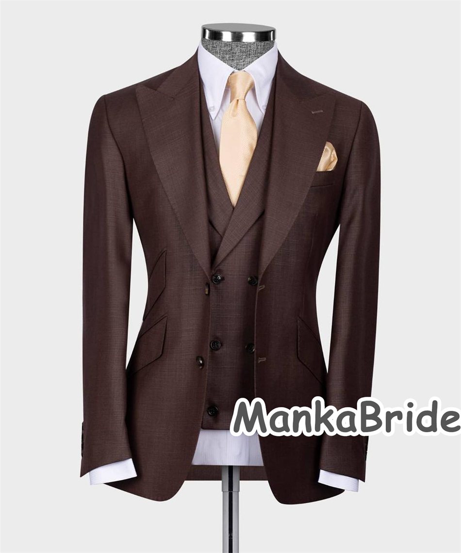 Costume Homme Customized 3pcs  - Men Formal Wear With Blazer avaliação e preço