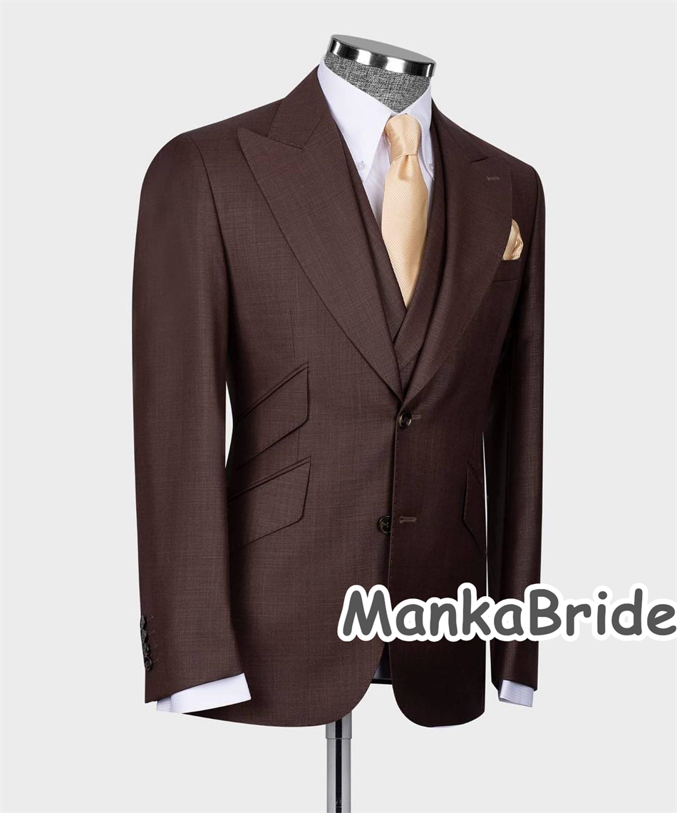 Costume Homme Customized 3pcs  - Men Formal Wear With Blazer avaliação e preço