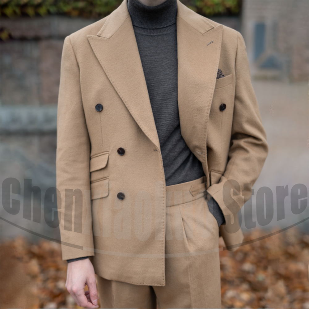 Men's Double Breasted Suit For - Men Formal Wear 2025 avaliação e preço