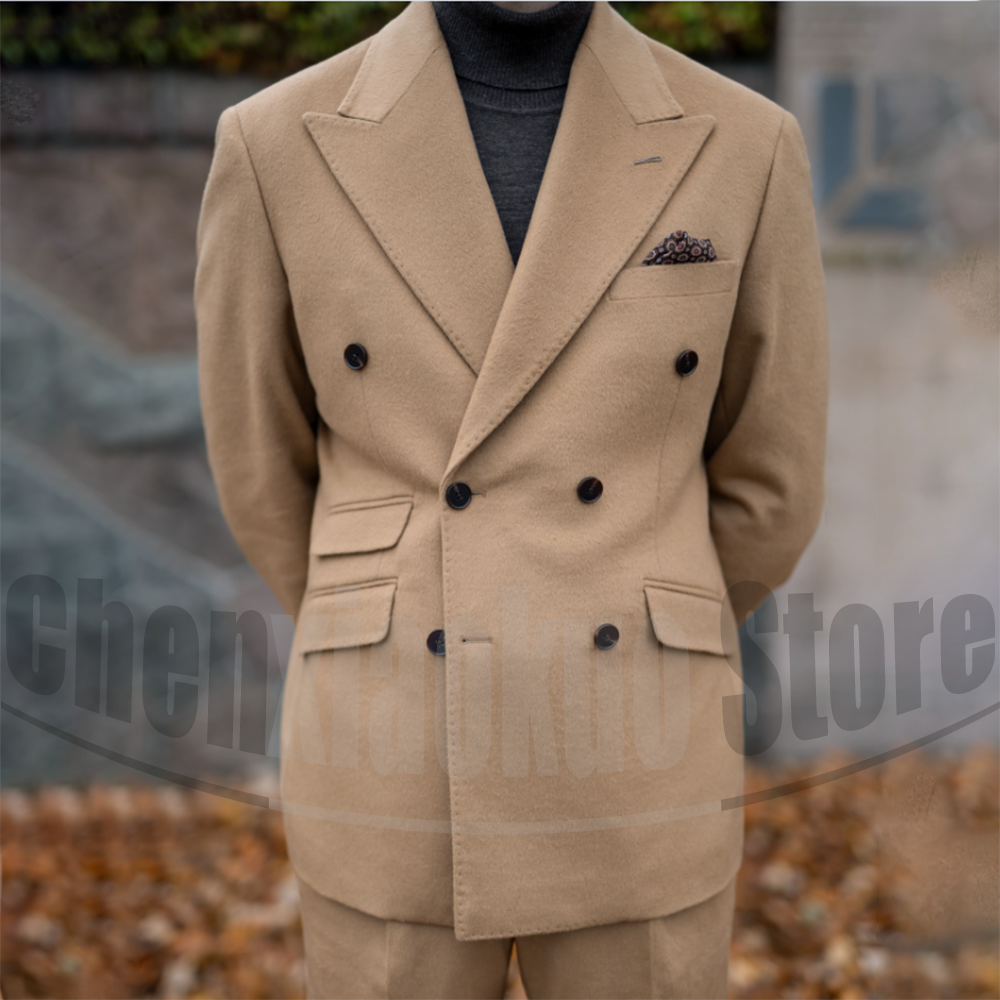 Men's Double Breasted Suit For - Men Formal Wear 2025 avaliação e preço