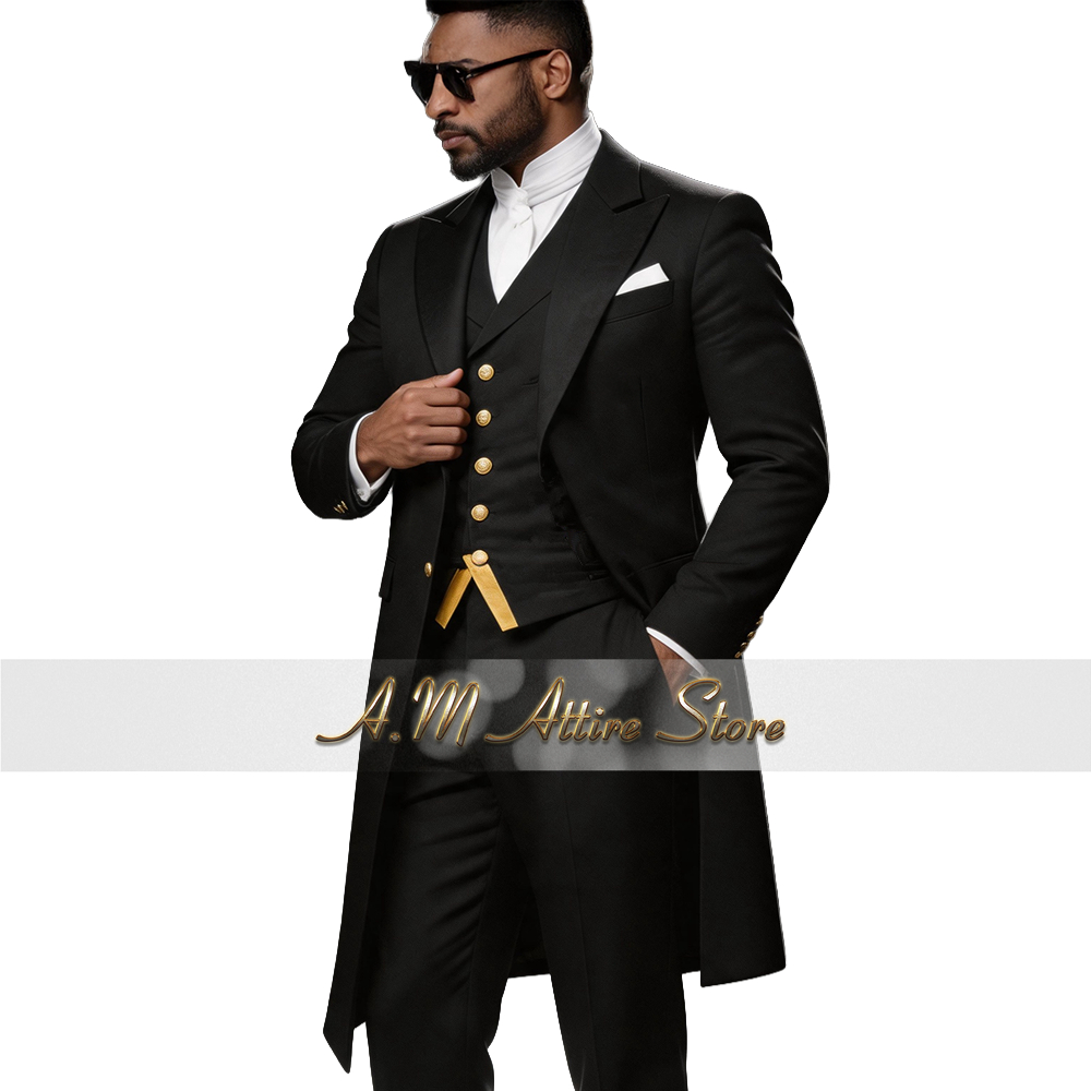 Wedding Suit for Men Blue 3-Pi - Men Formal Wear With Blazer avaliação e preço