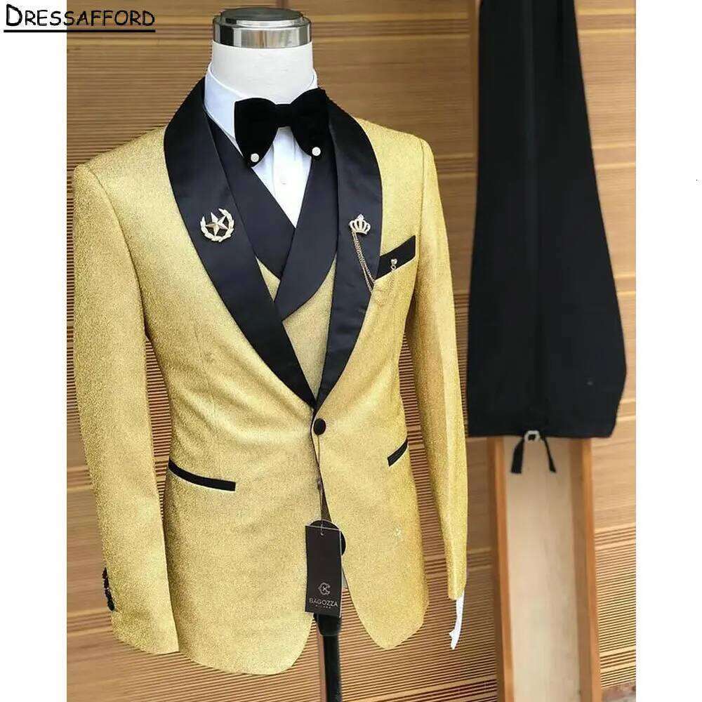 Gold Crystal Men Business Form - Men'S Formal Wear No Suit avaliação e preço