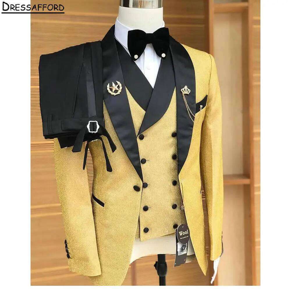Gold Crystal Men Business Form - Men'S Formal Wear No Suit avaliação e preço